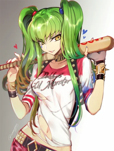 Azur88 - #randomanimeshit #codegeass #batman #suicidesquad #c.c #harleyquinn #greenha...