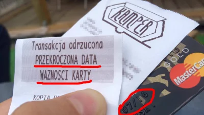 KacperOo - Przed chwilą chciałem sobie zapłacić za burgerka... No i mój ukochany mBan...