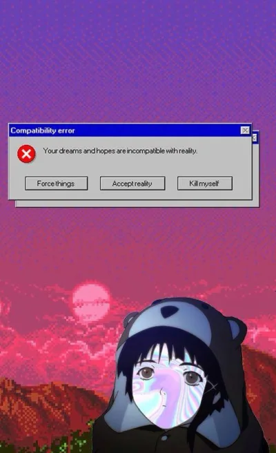 jestemgrubyijempaczki - #serialexperimentslain #tapety #tapetyandroid