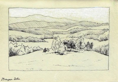 Ninkiewicz - Rysunek zrobiony ciekopisem:
#rysujzwykopem #rysunek #landscape #gory