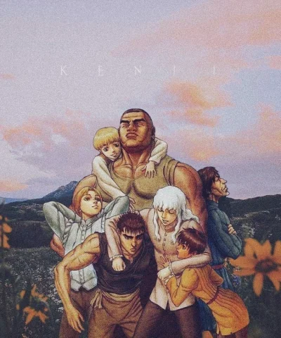 k.....i - #randomanimeshit #animeart #guts #casca #griffith #judeau #pippin #corkus #...