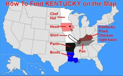 jurusko - #kfc #usa #kentucky #heheszki #humorobrazkowy #mapa