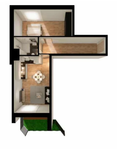 kjeller - Najlepszy układ mieszkania, jaki ostatnio widziałem.
11m2 powierzchni prze...