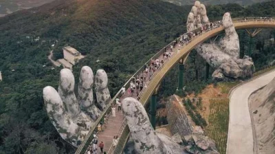ZapomnialWieprzJakProsiakiemByl - Cau Vang /Złoty Most w Wietnamie
#ciekawostki #pod...