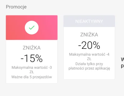 Majaque - Miało niby być -50% na pierwsze 5 przejazdów, a mimo niezużywania ich, zniż...