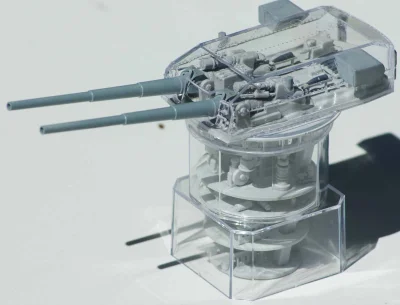 nexiplexi - Model wieżyczki Bismarcka

#bismarck #pancerniki #pancernik #okrety #ni...