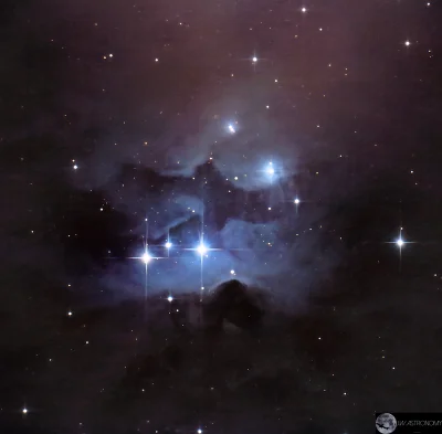 Elthiryel - Zespół mgławic refleksyjnych (NGC 1973, NGC 1975, NGC 1977) w gwiazdozbio...