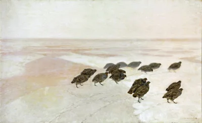 Miriamele - Kuropatwy na śniegu- Józef Chełmoński
#sztuka #malarstwo