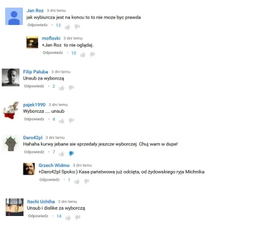 michelney - trochę śmiechłem z komentarzy pod najnowszym filmikiem kanału #alehistori...