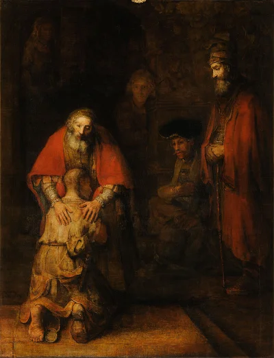 W.....k - Rembrandt Harmenszoon van Rĳn - Powrót syna marnotrawnego (lata 60. XVII wi...