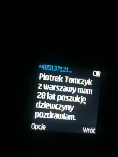 toooom - Zadzwonił o 1 na telefon służbowy, a potem wysłał sms i mms (nie widoczny). ...