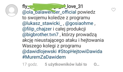 Lucyper - Tymczasem pod postem blender. Fani dawida oryginalni jak dawid, nawet hasło...