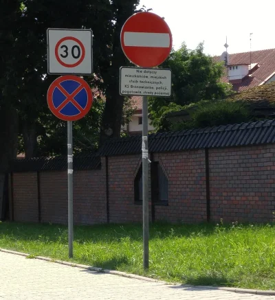 goferek - Na ulicy Wiedeńskiej w Bronowicach pojawił się znak, zakazujący wjazdu z wy...