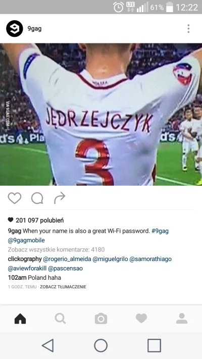 kubson93 - 9gag szkaluje Polskę i Polaków na instagramie
#mecz #euro2016 #heheszki #h...