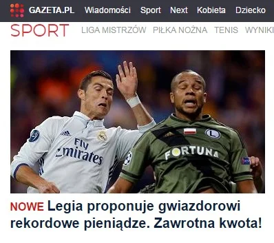 majorgross - ciekawe ile #legia da za #cr9, bo to o niego chodzi, co nie?