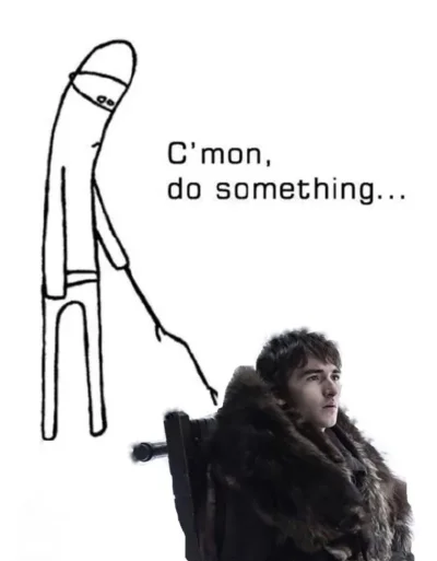 WilkMorski - Bran plz (╯°□°）╯︵ ┻━┻ 


#got #graotron