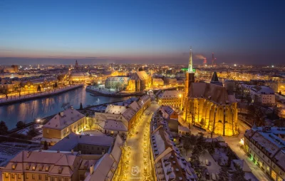 MiejscaWeWroclawiu - Imponujące zdjęcie wykonane dziś z Wrocławskiej Katedry.

#wro...