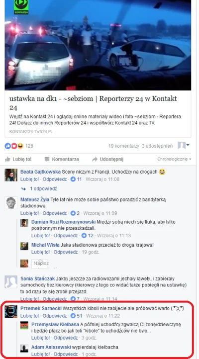 kemping - nie popieram śmiania się z nazwisk, ale trochę śmiechłem z krótkiego orania...