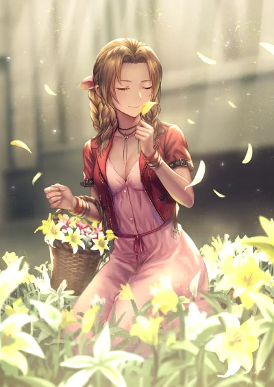 l.....f - #randomanimeshit #finalfantasy #finalfantasyxvii #aerithgainsborough #anime...