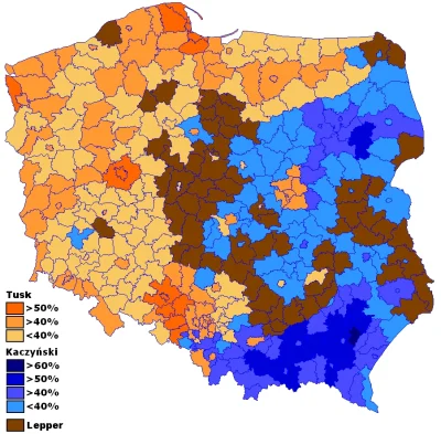 tampik15 - Kukiz zdobył 21% poparcia wygrywając wybory w 1 powiecie. Lepper z kolei z...