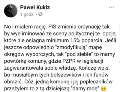 adam2a - Kukiz się zreflektował, że jest przystawką do skonsumowania.

#polska #pol...