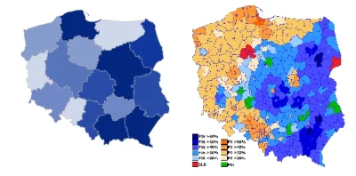 r.....K - @lochfyne: Jak widac tereny na ktorych historycznie wygrywa PO (zabor prusk...