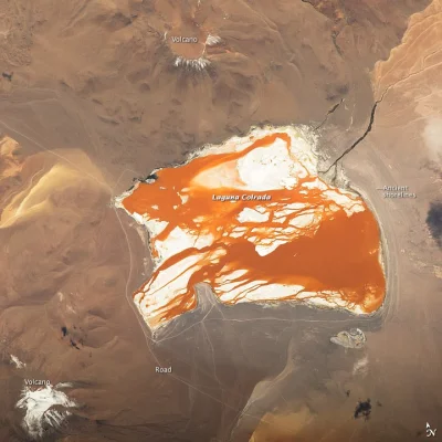 crab_nebula - Kolorowe słone jezioro w boliwijskich Andach/NASA

#earthporn #nasa #...