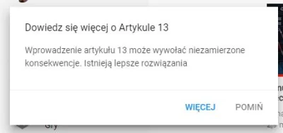 j.....y - Uuuu zaczyna się. #acta2 #art13 #wolnyinternet #youtube