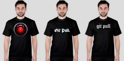 dorai - Prawilne t-shirty Git Pull i Hal9000 dzisiaj z darmową wysyłką na devocjonali...