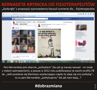 dyluj - #Bernardeta od #fizjoterapeutów - kto i dlaczego kazał jej tak "politykować" ...