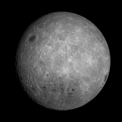 namrab - Fotorealistyczny render niewidocznej z Ziemi strony Księżyca, stworzony na p...