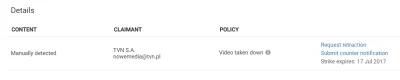 A.....o - TVN ręcznie usuwa wszystkie fragmenty ich programów z YT.