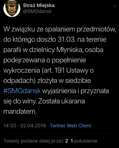 L.....m - @LadyMargaret Sprawa zamknięta, dostał mandat od straży miejskiej