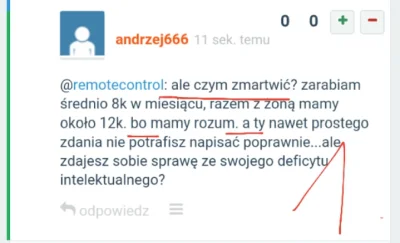 remotecontrol - @andrzej666 poócza jak pisaci po Polsku
#bekazpodludzi #heheszki #po...