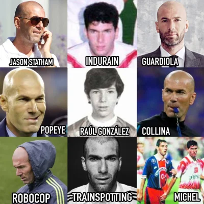 Gaya_Deguchi - Zajumane z twittera
9 twarzy Zidane'a ( ͡° ͜ʖ ͡°) #pilkanozna #humoro...