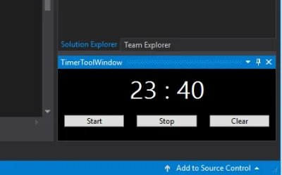 djfoxer - Pierwszy dodatek do Visual Studio — timer w okienku IDE 
Przyszedł czas na...