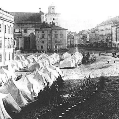 wariag - Warszawa, Plac Zamkowy AD 1861 ... "это лагерь такой же, как в Крыму". http:...