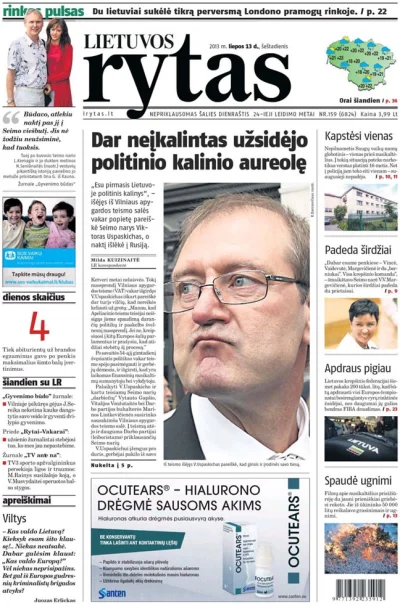 johanlaidoner - @MjakMagdalena: Litewska gazeta Lietuvos Rytas: