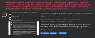 Desseres - @Moderacja może jakieś uzasadnienie decyzji. Informacja na podstawie jakic...