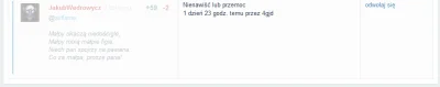 JakubWedrowycz - #cenzura #moderacja #poezja #brzechwa 

( ͡°( ͡° ͜ʖ( ͡° ͜ʖ ͡°)ʖ ͡°...