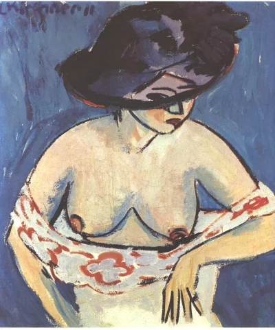 C.....l - Sztuka na dziś:

Ernst Ludwig Kirchner, Półnaga kobieta w kapeluszu, 1911, ...