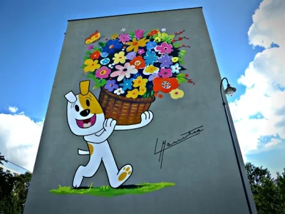 A.....s - Rok temu w Suwałkach(miejsce urodzenia twórcy Reksia) powstał mural z okazj...