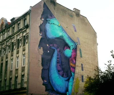 sheepson - Moim zdaniem najfajniejszy mural we #wroclaw . Zawsze się uśmiecham jak ob...