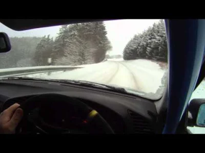 magiczny_orangutan - Tytuł to: Idiot drives to Nürburgring in the snow with his E36 B...
