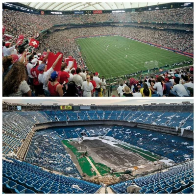 N.....5 - Pontiac Silverdome, Detroit.
Na górze podczas MŚ 1994, na dole dzisiaj.
#...