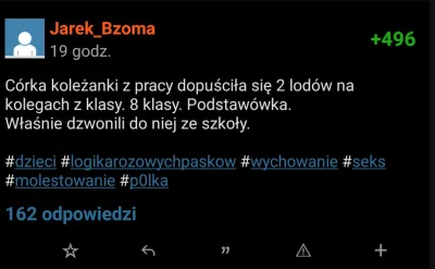 mirekzwirek8 - Co do posta @Jarek_Bzoma - o #!$%@?, wielka sensacja że 15 latki w kib...