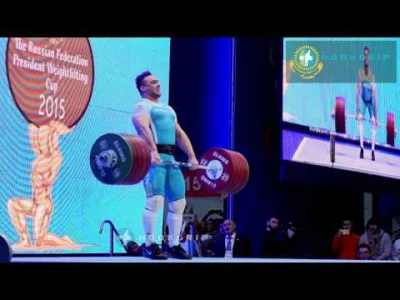 jezyk123 - Jeszcze raz tylko w lepszej jakości +slo-mo. Ilya Ilyin podrzut 246 kg. Po...