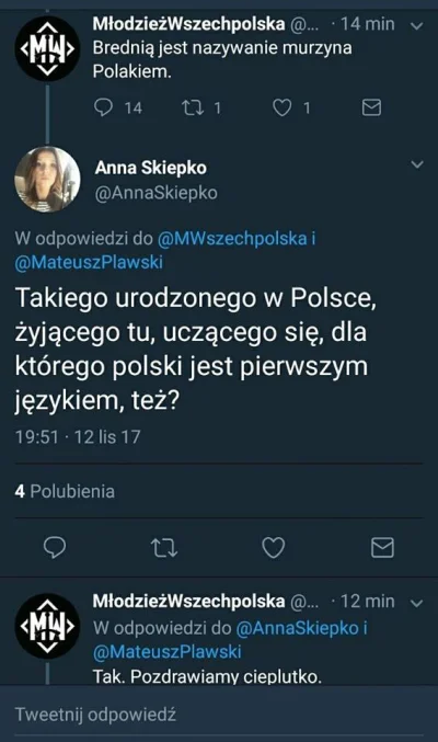 adam2a - Narodowcy pozdrawiają wszystkich czarnoskórych, którzy uwierzyli w brednie, ...