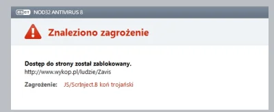 Zavis - Co to się odwala, że nie mogę wejść w swój profil, bo antywir wywala mi takie...