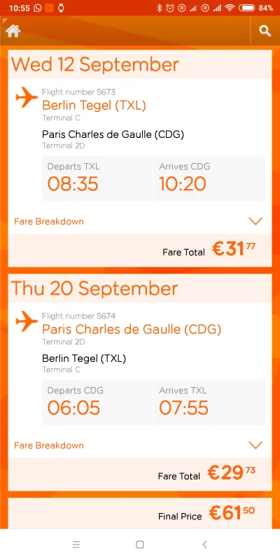 misiek735 - @ES_Blofeld: za 61 euro lot, sprawdź screenshot oraz ofertę easyjet. Wybr...